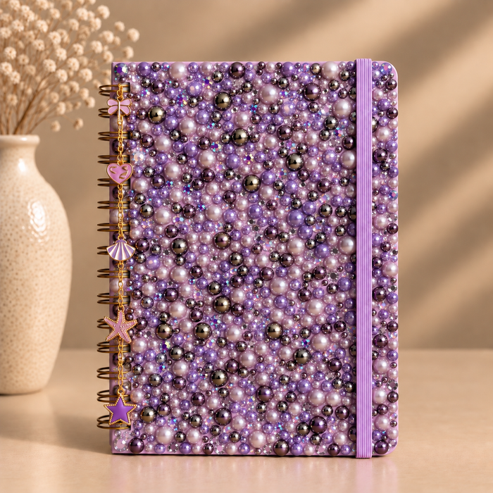 Purple Luxe Rhinestone Notebook