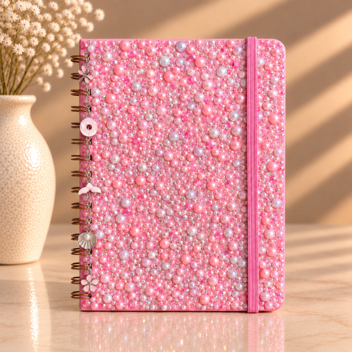Pink Luxe Rhinestones Notebook